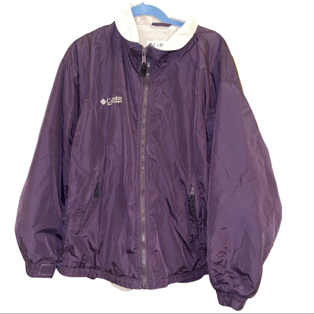 Vintage Columbia Womens Purple Winter Coat Lined Jacket sz L